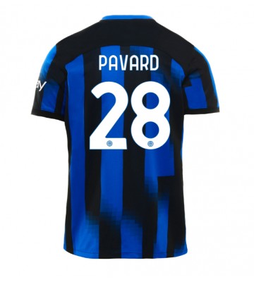 Lacne Muži Futbalové dres Inter Milan Benjamin Pavard #28 2023-24 Krátky Rukáv - Domáci
